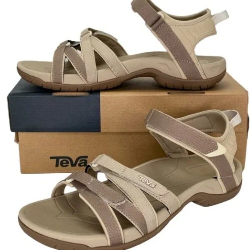 Teva Tirra Taupe Strappy Womens Sandals Size 8.5M